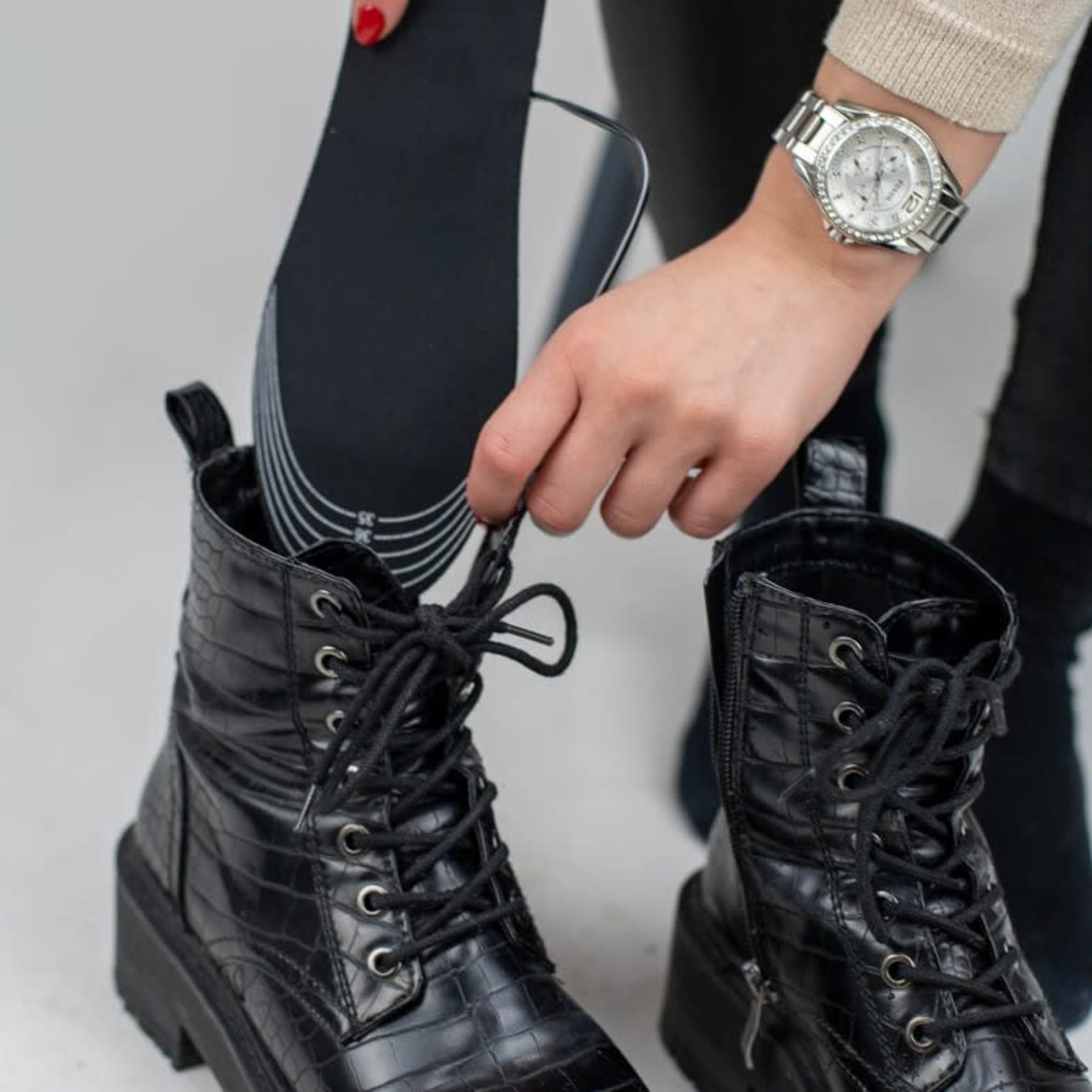 Pavoco Schuhzubehör Beheizbare Einlegesohlen für Unisex wiederaufladbar atmungsaktiv wasserabweisend Winter