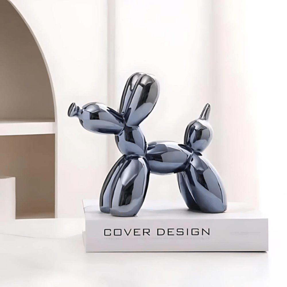 Pavoco Skulpturen Blau Verspielte Keramikfigur für Zuhause modern bunt dekorativ