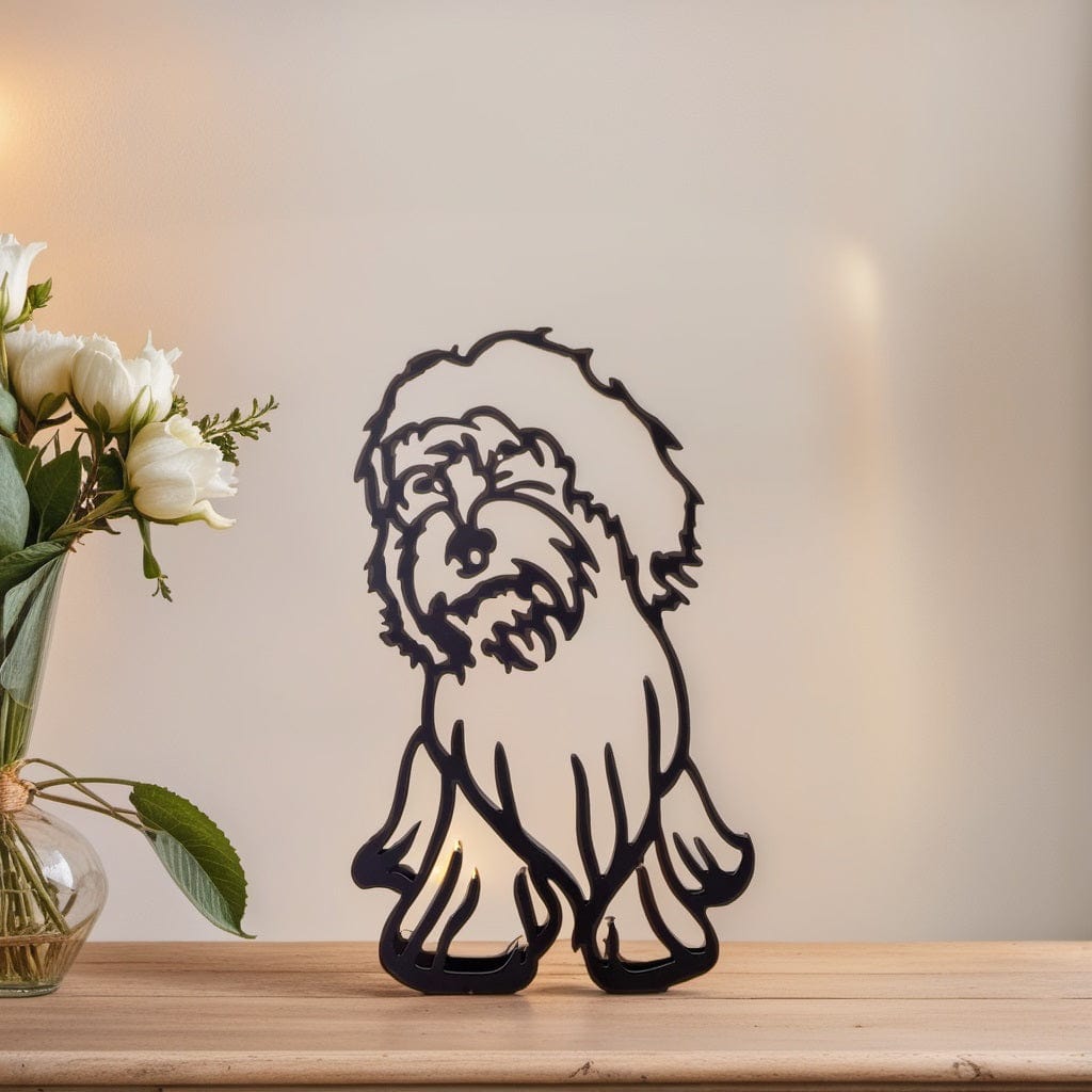 Pavoco Skulpturen Cockapoo Moderne Hundeskulptur für Kunstliebhaber minimalistisch hochwertig langlebig