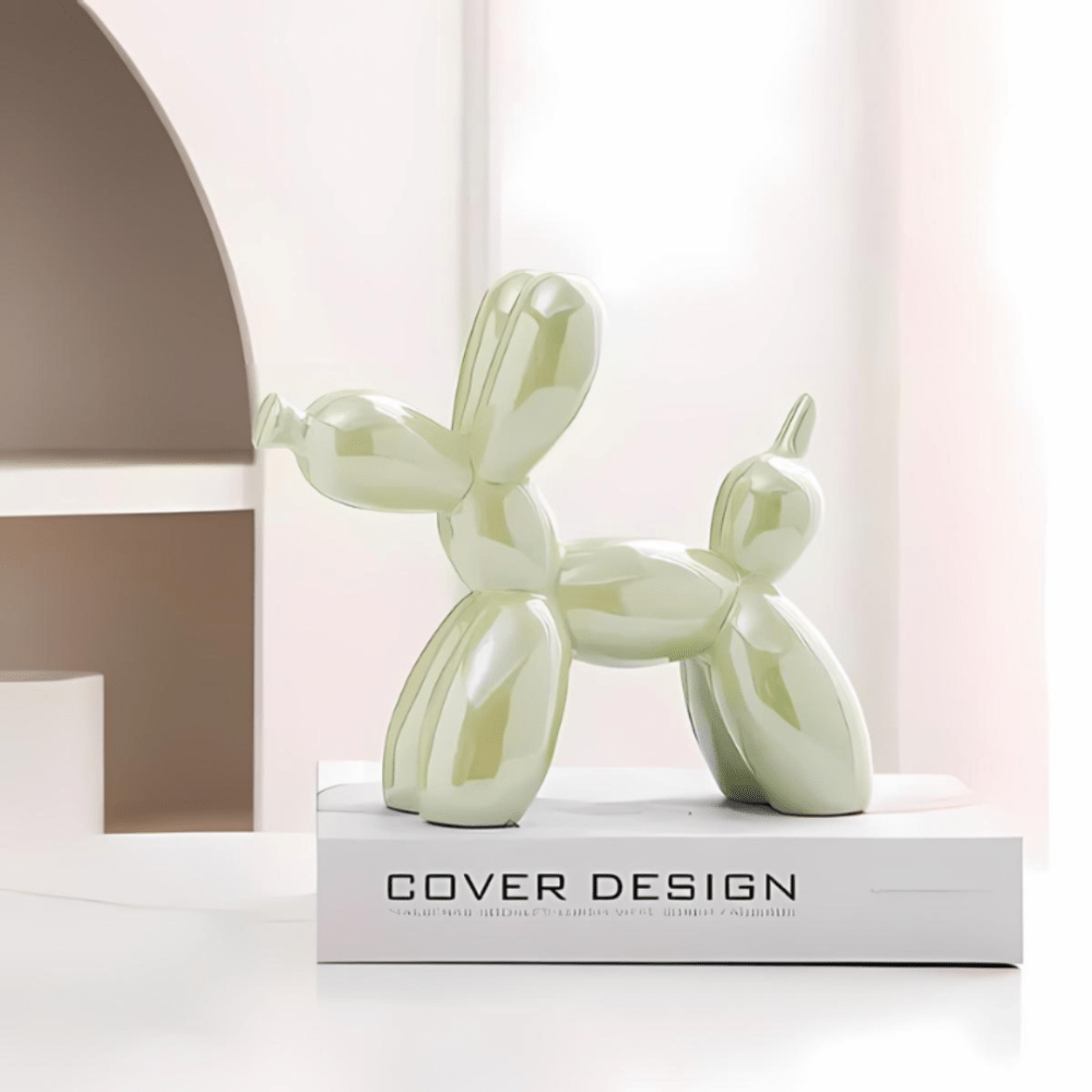 Pavoco Skulpturen Grün Verspielte Keramikfigur für Zuhause modern bunt dekorativ