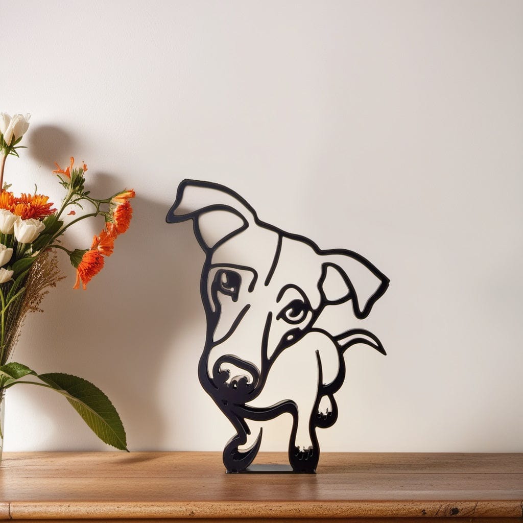 Pavoco Skulpturen Jack Russell Moderne Hundeskulptur für Kunstliebhaber minimalistisch hochwertig langlebig
