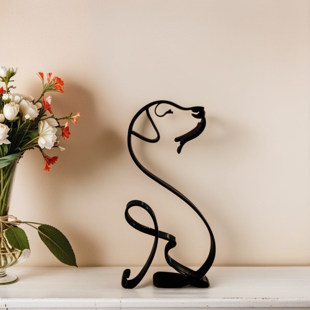 Pavoco Skulpturen Labrador Retriever Moderne Hundeskulptur für Kunstliebhaber minimalistisch hochwertig langlebig