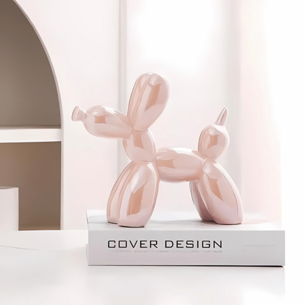 Pavoco Skulpturen Rosa Verspielte Keramikfigur für Zuhause modern bunt dekorativ