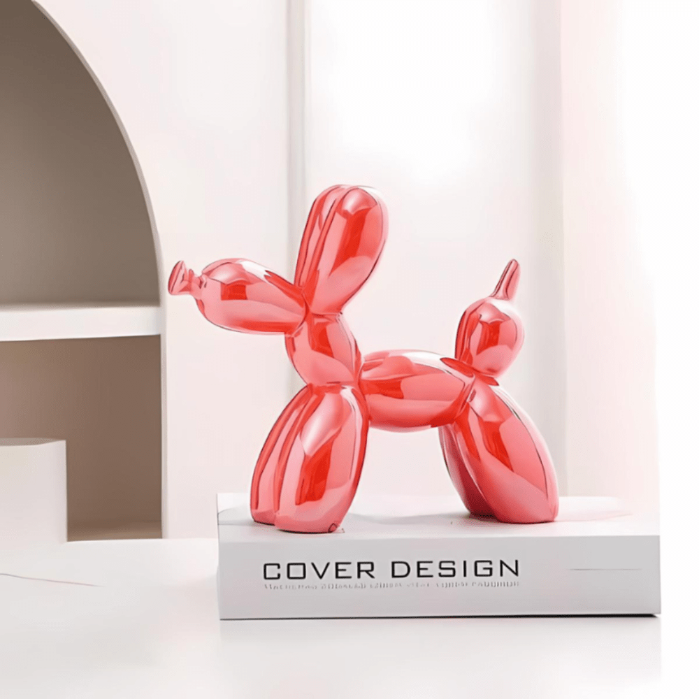 Pavoco Skulpturen Rot Verspielte Keramikfigur für Zuhause modern bunt dekorativ