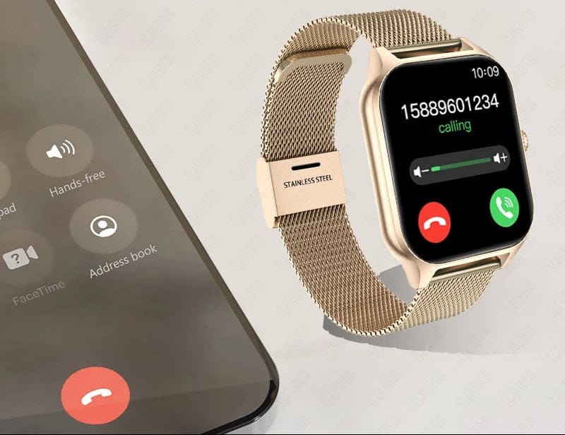 Pavoco Smartwatches Elegante Smartwatch für Damen schlank multifunktional Fitness-Tracking modern