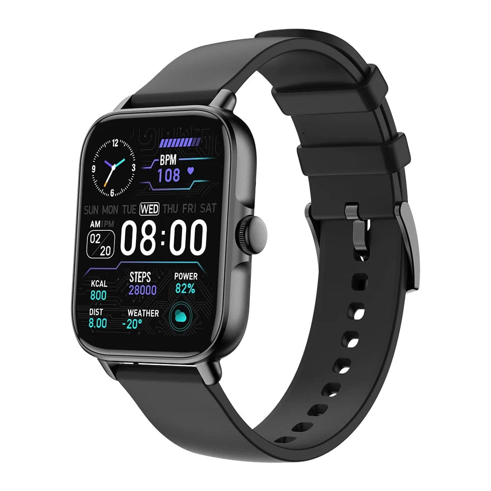 Pavoco Smartwatches Schwarz Elegante Smartwatch für Unisex modern vielseitig funktional Fitness Tracking