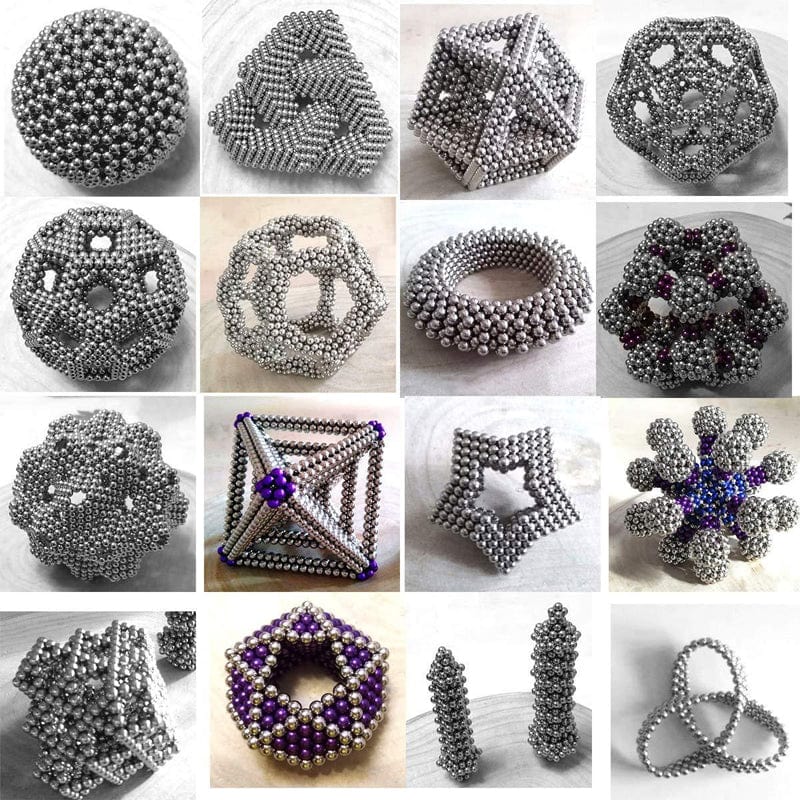 Pavoco Spielzeug & Spiele Lebendige Magnetkugeln für Unisex kreativ stressabbauend kompakt Metall 0 3 cm