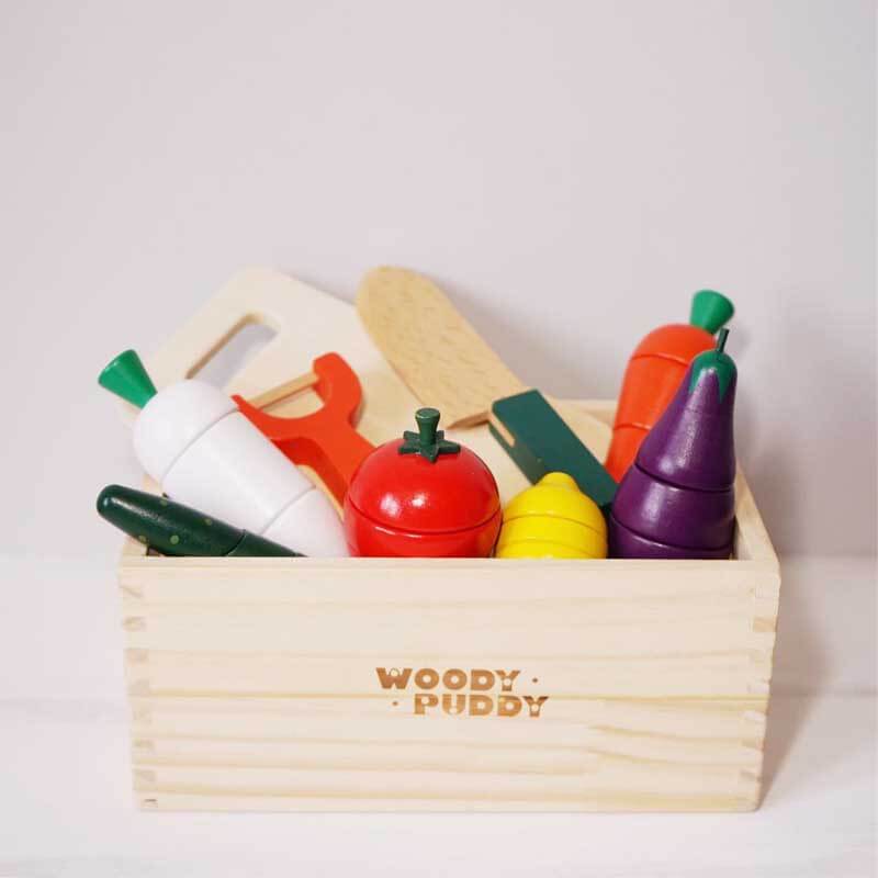 Pavoco Spielzeugessen Default Farbenfrohes Obstschneiden Spielset für Kinder aus Holz kreativ sicher mit Magneten