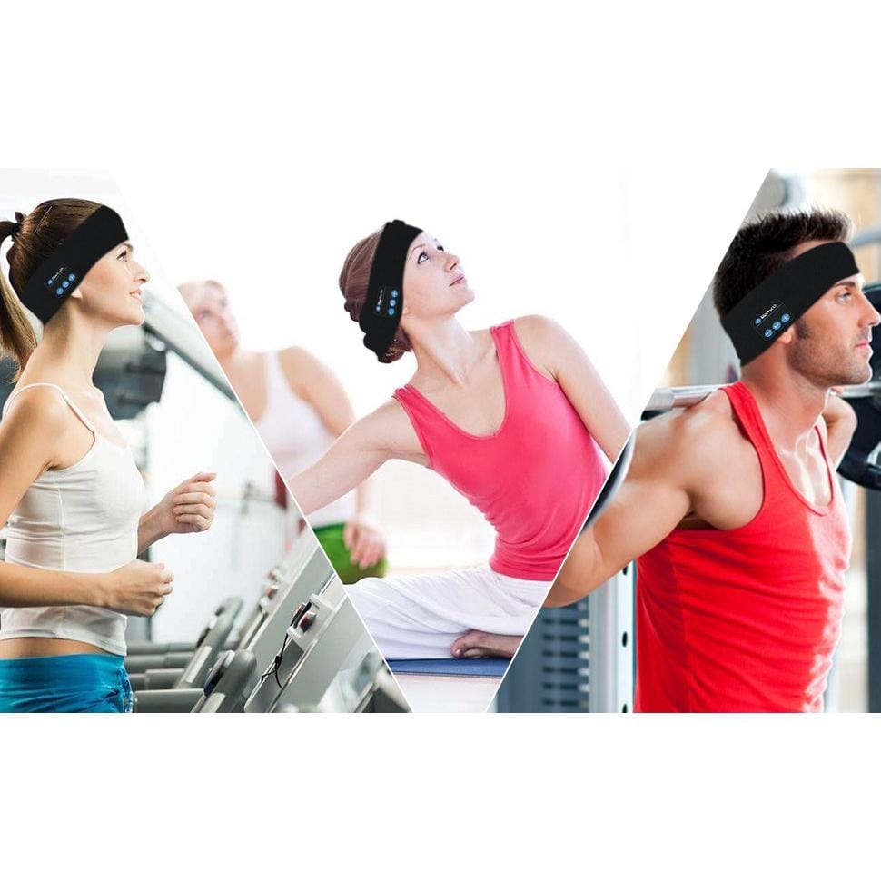 Pavoco Sport- und Fitnessgeräte Atmungsaktives Sport Stirnband für Damen kabellos vielseitig ideal für Fitness