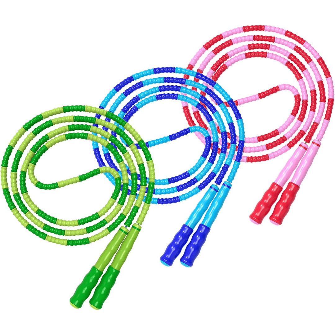 Pavoco Springseile Verstellbares Springseil für Unisex Fitness leicht tragbar Cardio flexibel