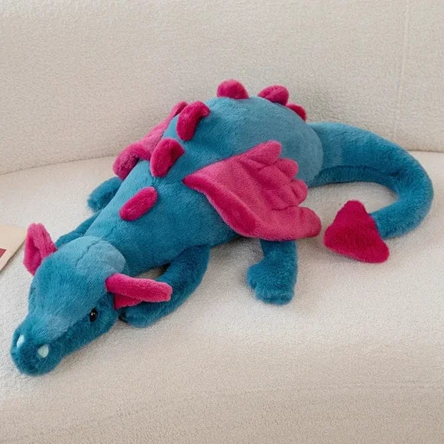 Pavoco Stofftiere & Plüschspielzeug 30cm / Blau Flauschiger Drache Kuscheltier für Kinder weich kreativ fantasievoll Spielzeug