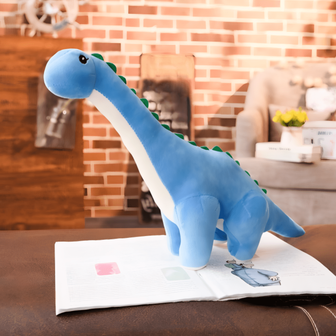 Pavoco Stofftiere & Plüschspielzeug Blau / 35cm Weiches Plüschspielzeug für Kinder Dinosaurier langlebig kuschelig pflegeleicht