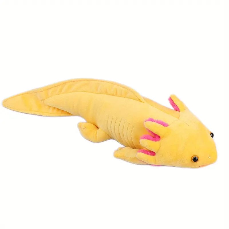 Pavoco Stofftiere & Plüschspielzeug Gelb Realistischer Plüsch-Axolotl für Kinder detailgetreu weich