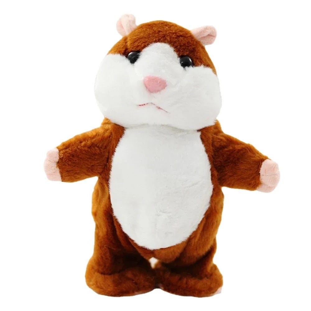 Pavoco Stofftiere & Plüschspielzeug Hamster - hellbraun Interaktives Kuscheltier für Kinder sprechend singend weich
