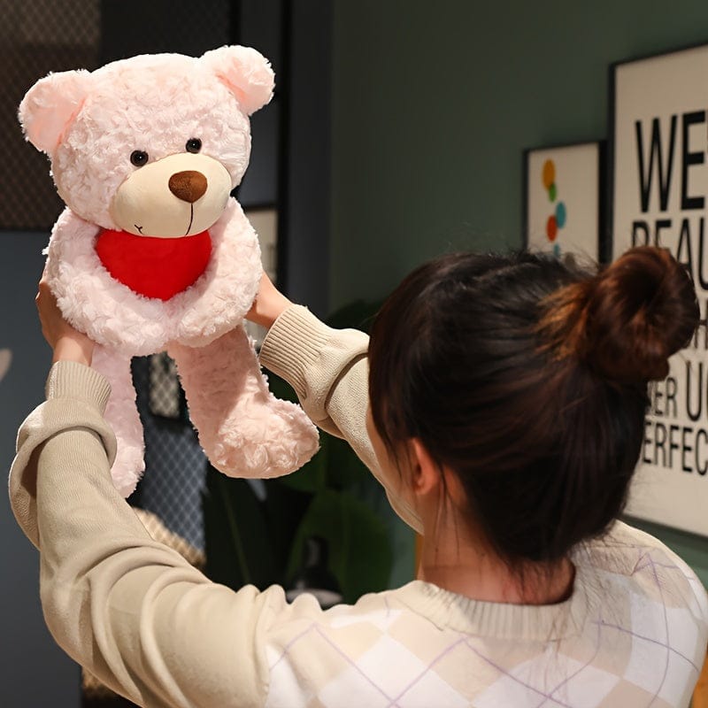 Pavoco Stofftiere & Plüschspielzeug Kuscheliger Plüschbär für Unisex mit Herz weich ideales Geschenk Valentinstag