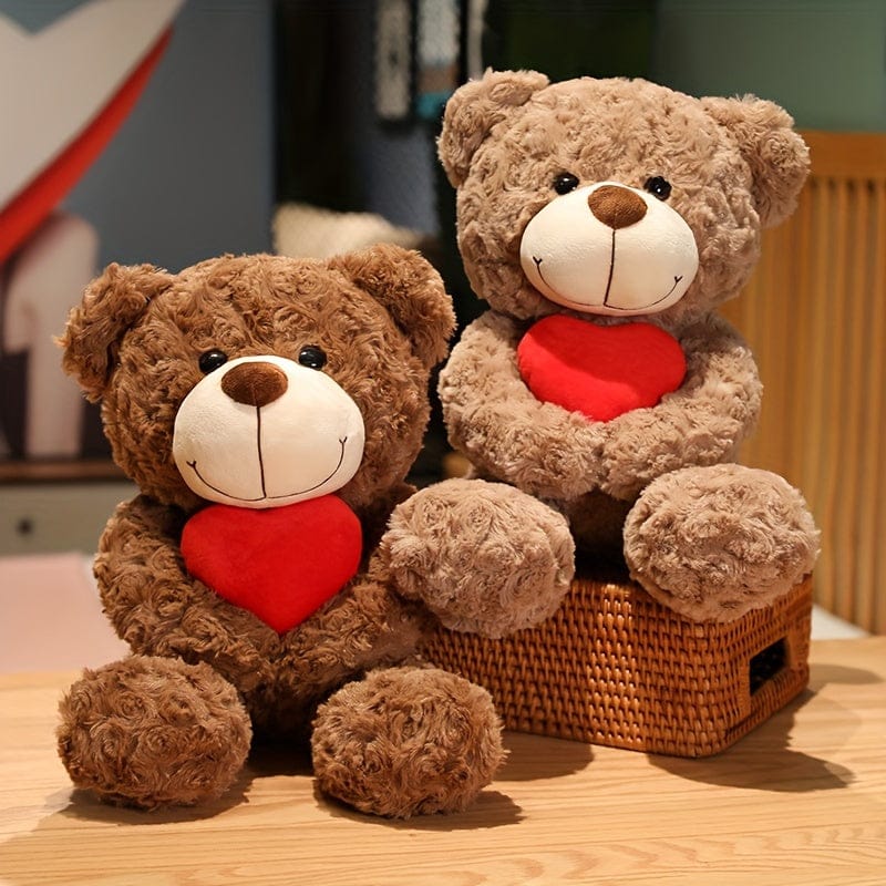 Pavoco Stofftiere & Plüschspielzeug Kuscheliger Plüschbär für Unisex mit Herz weich ideales Geschenk Valentinstag