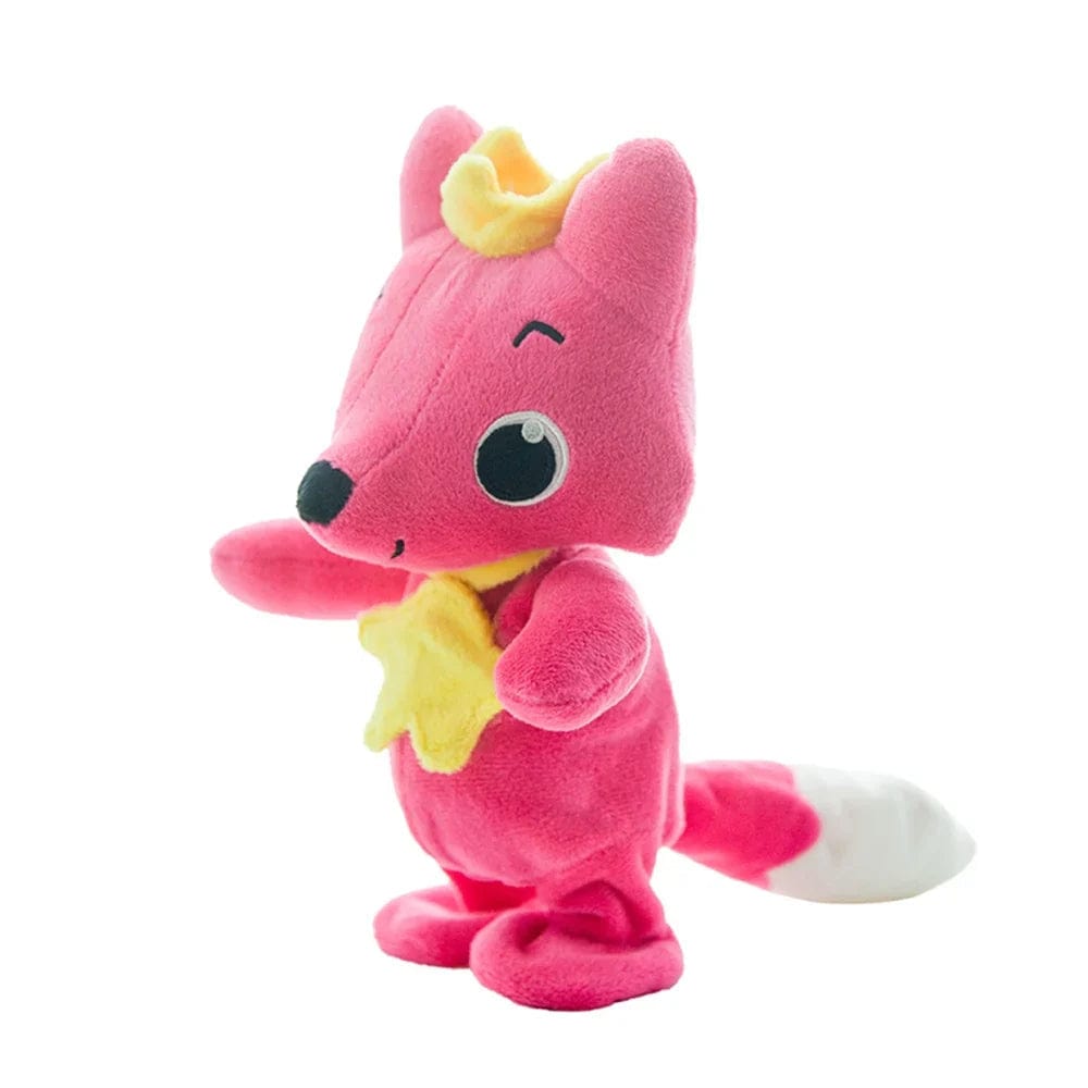 Pavoco Stofftiere & Plüschspielzeug Rosa Fuchs Interaktives Kuscheltier für Kinder sprechend singend weich