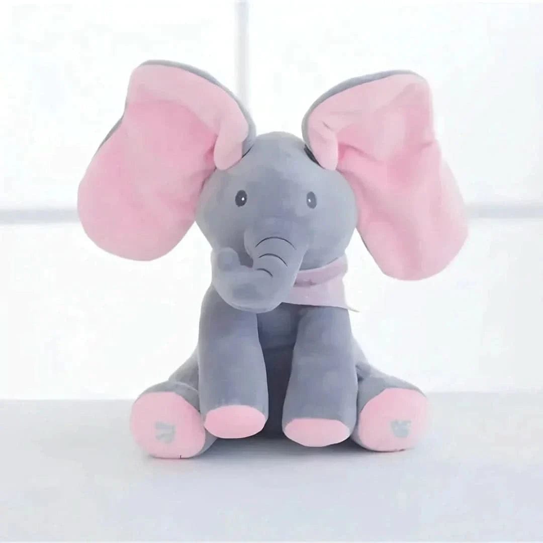 Pavoco Stofftiere & Plüschspielzeug Rosa Weicher Baby-Elefant Kuscheltier für Kleinkinder interaktiv Lernfreund Plüsch