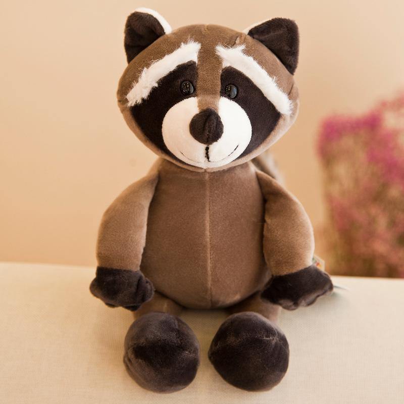 Pavoco Stofftiere & Plüschspielzeug Waschbär / 25cm Flauschige Dschungeltier Kuscheltiere für Kinder weich bunt ideal zum Kuscheln