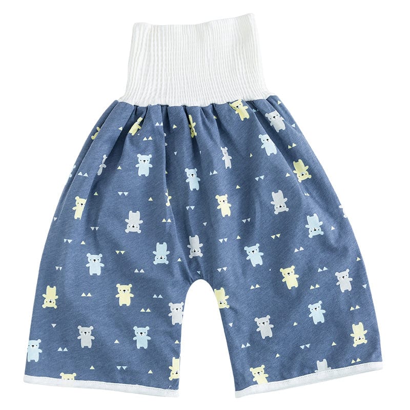 Pavoco Töpfchen-Trainingsbedarf Hose / Blaue Bären / M (0-3 Jahr) Bequeme Trainingshose für Kleinkinder nachhaltig wiederverwendbar