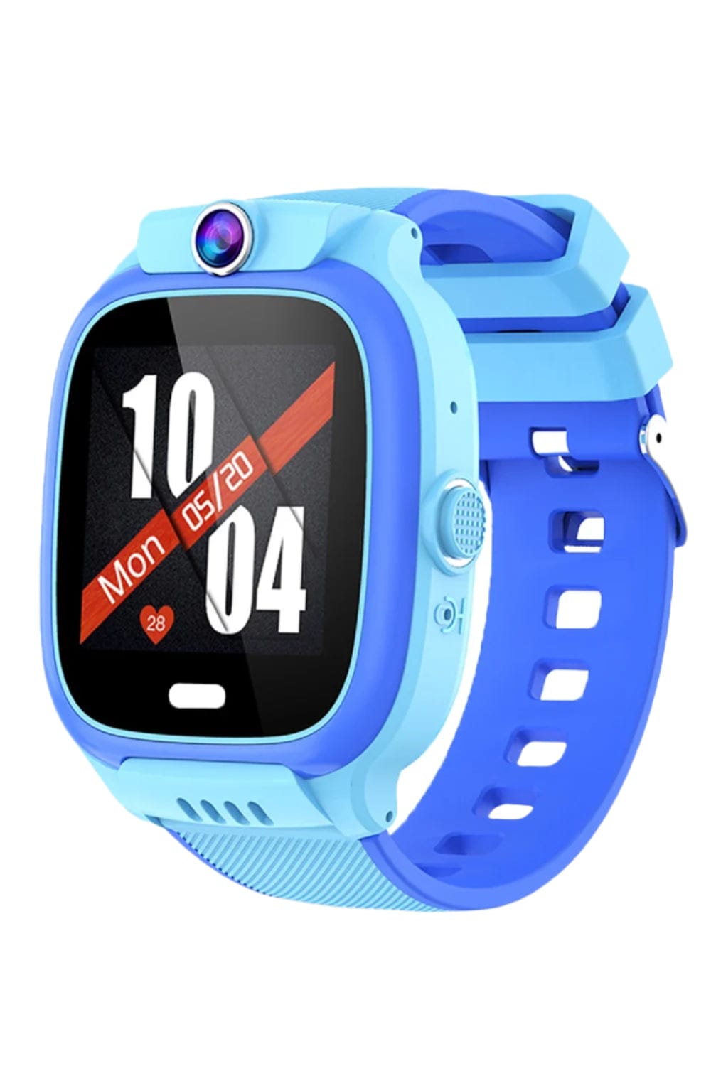 Pavoco Tragbare Technologie Blau Wasserdichte Smartwatch für Kinder mit GPS und Videoanrufen spielerisch sicher
