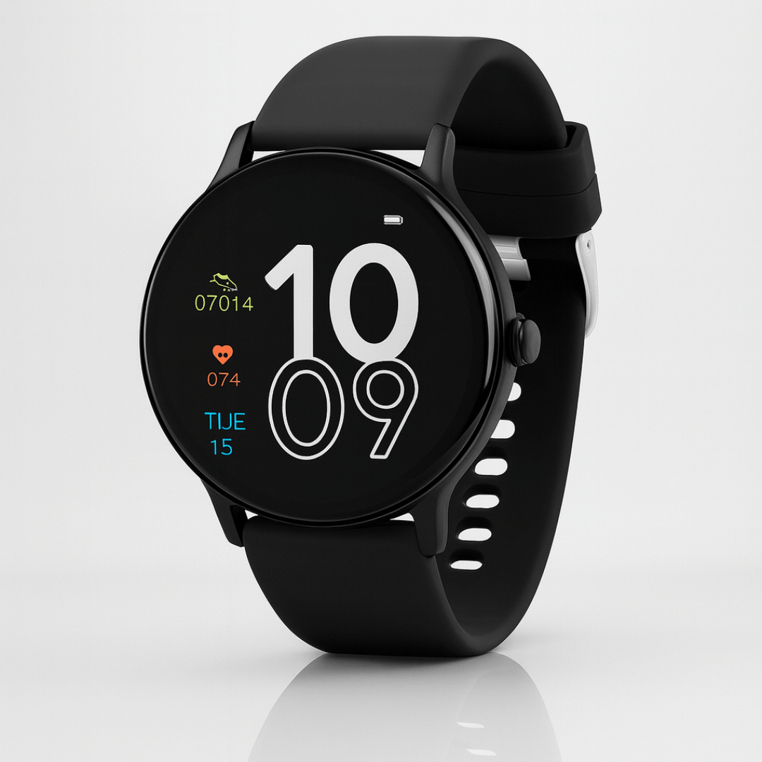 Pavoco Tragbare Technologie Default Elegante Smartwatch für Unisex Fitness Tracking IP67 wasserfest mit Touchscreen