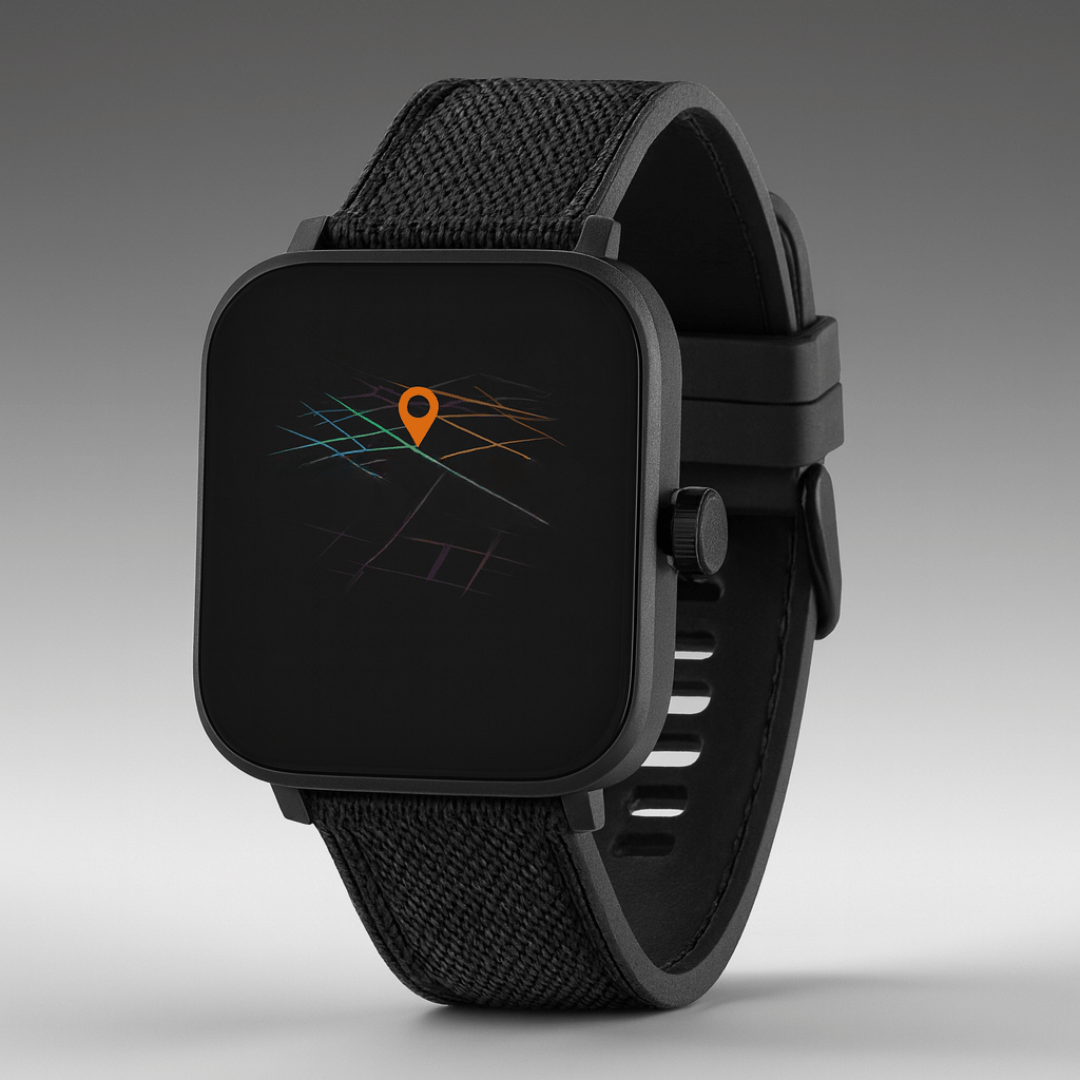 Pavoco Tragbare Technologie Default Elegante Smartwatch für Unisex mit GPS AMOLED-Display Fitness Tracker über 100 Sportmodi