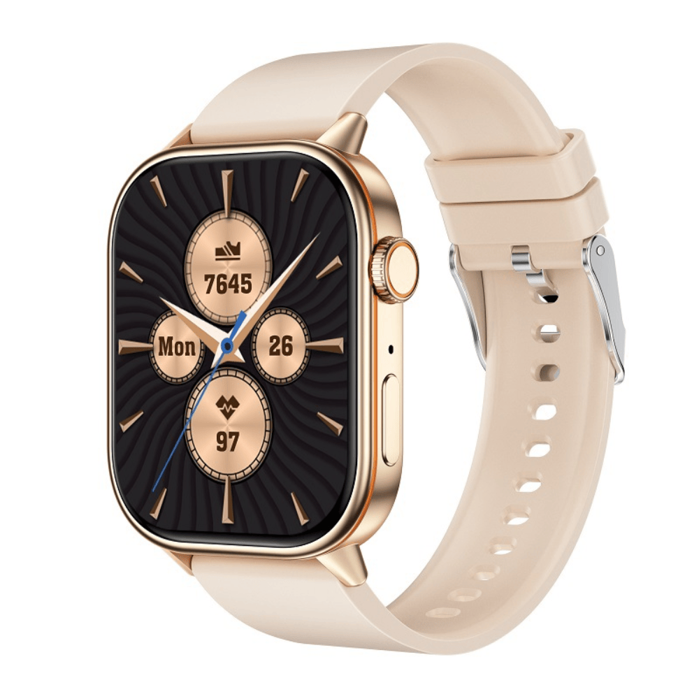 Pavoco Tragbare Technologie Elegante Smartwatch für Unisex wasserdicht mit Silikonarmband Fitness Tracker