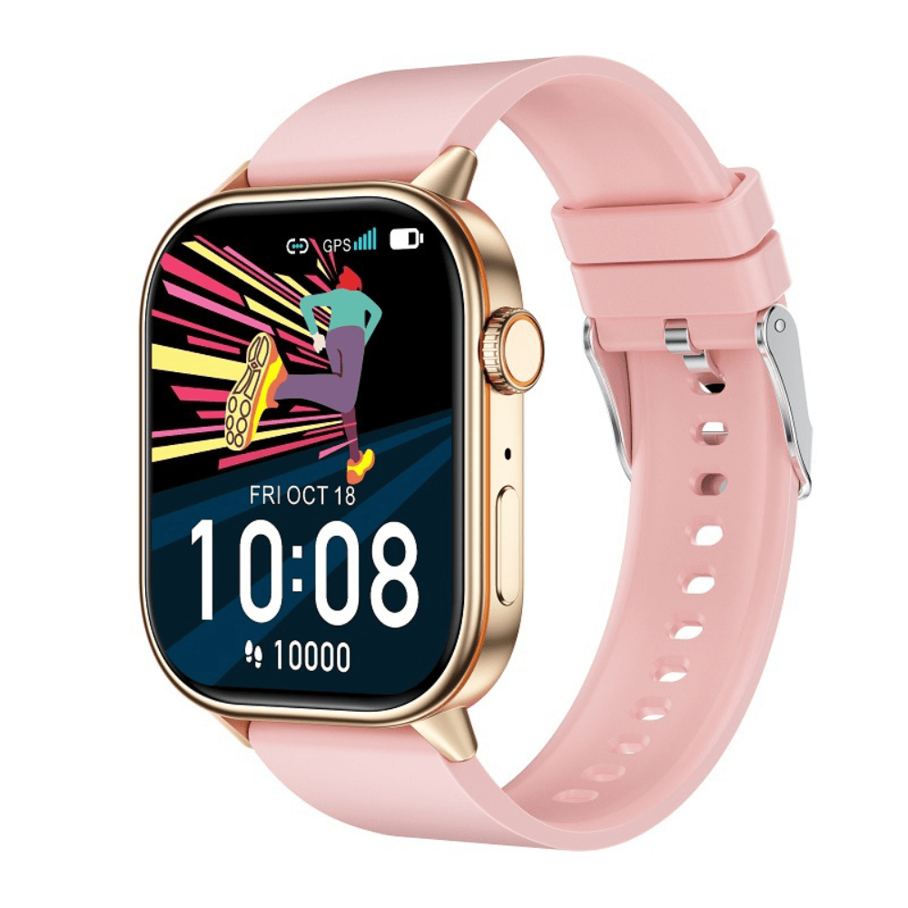 Pavoco Tragbare Technologie Elegante Smartwatch für Unisex wasserdicht mit Silikonarmband Fitness Tracker