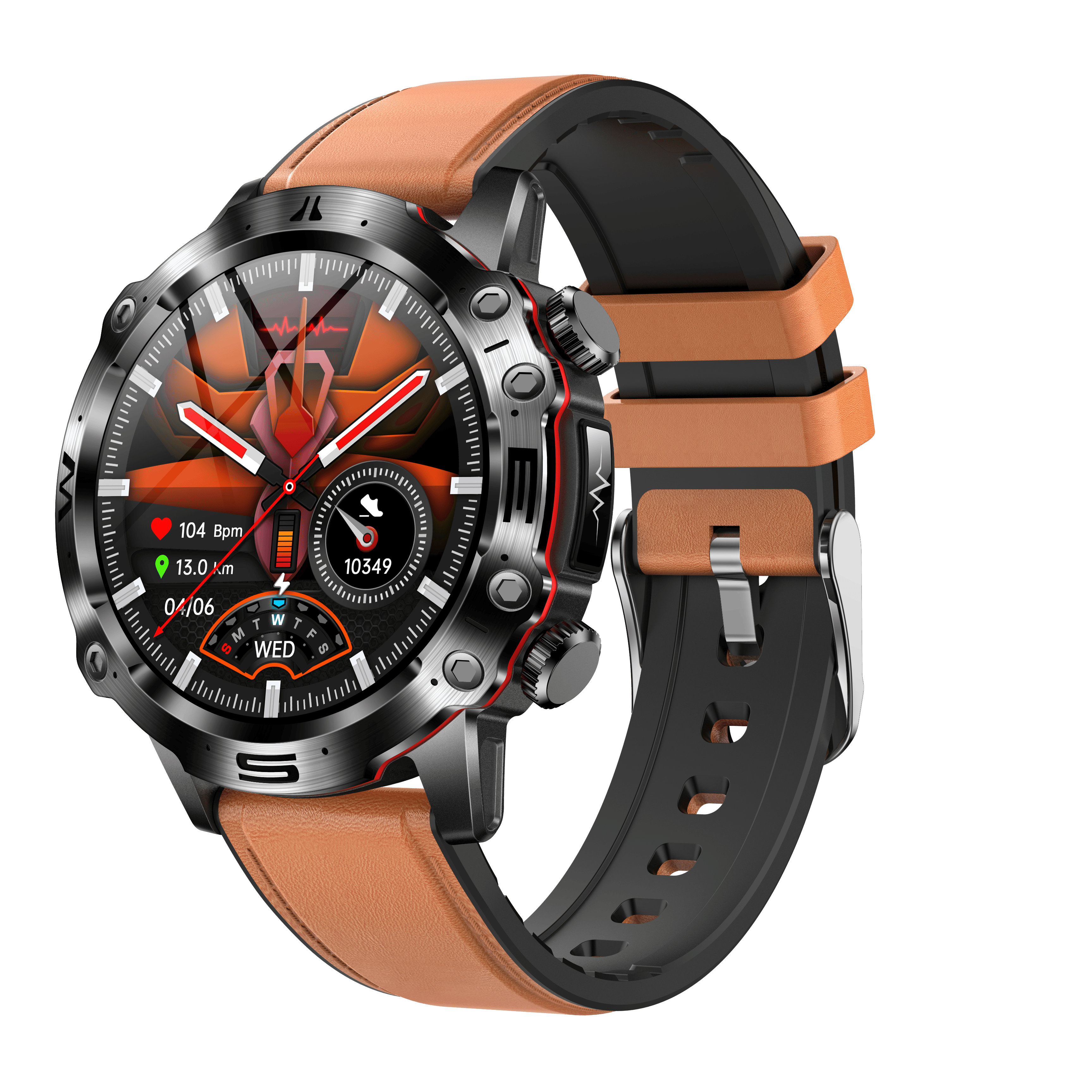 Pavoco Tragbare Technologie Fortschrittliche Smartwatch für Unisex mit Gesundheitsfunktionen und Bluetooth