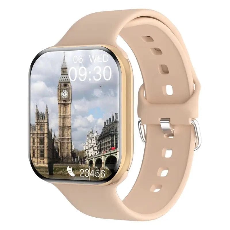 Pavoco Tragbare Technologie Gold Stilvolle Smartwatch IP68 wasserdicht Fitness Tracking elegantes Design