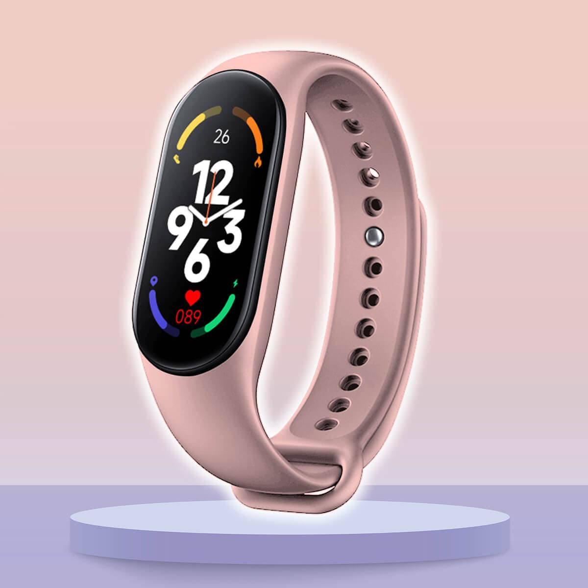 Pavoco Tragbare Technologie Pfirsich Bunte Kinder Smartwatch mit GPS für Kinder Fitness Tracking und Gesundheit