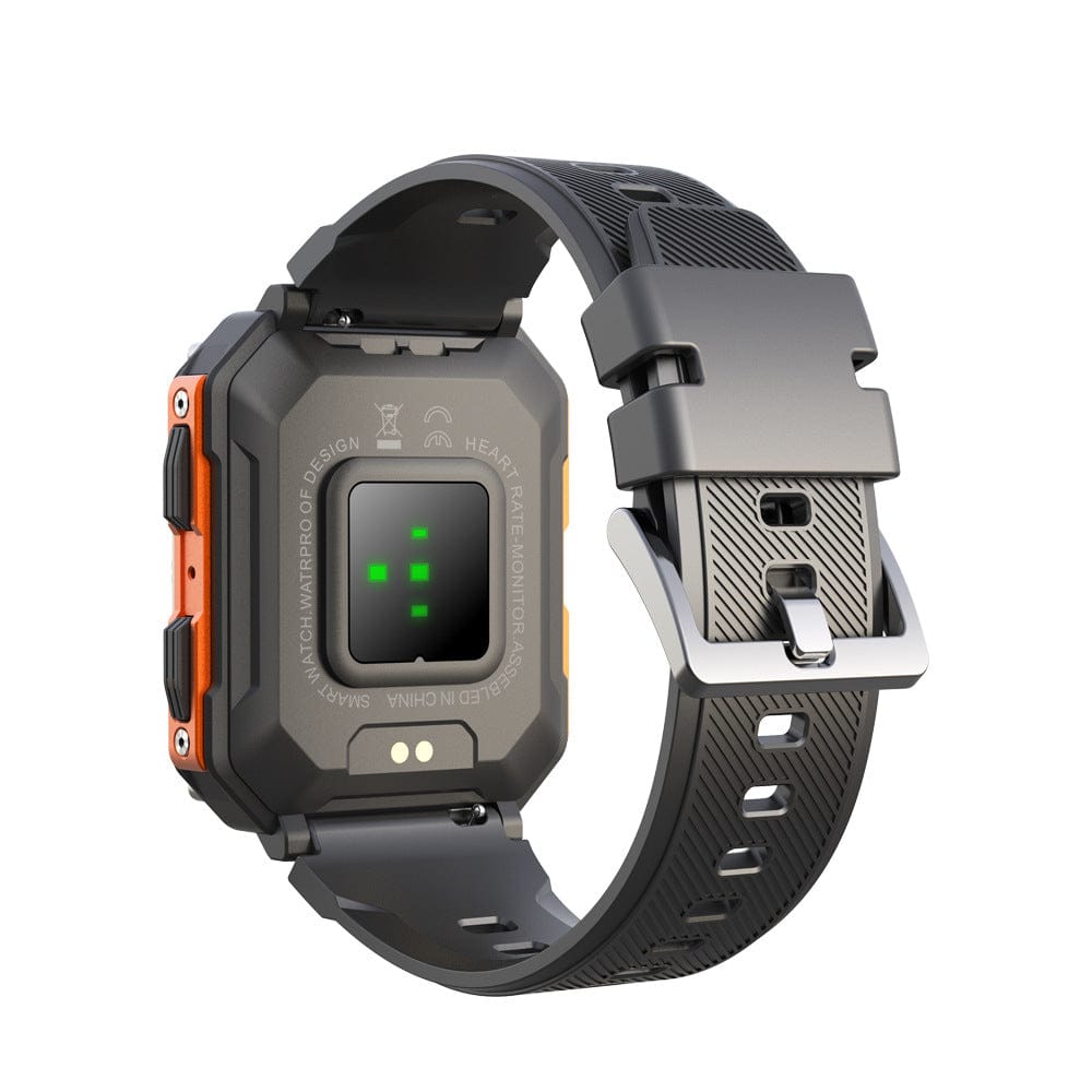 Pavoco Tragbare Technologie Robuste Multifunktionsuhr für Herren IP68 wasserdicht Bluetooth 5.0 Sport