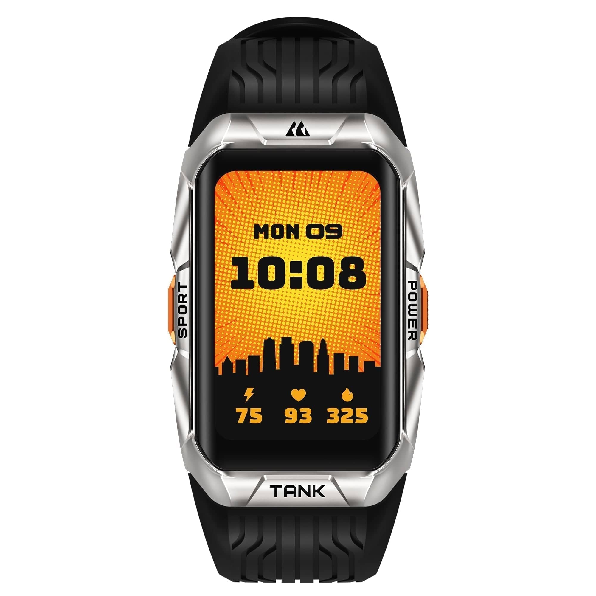 Pavoco Tragbare Technologie Robuste Smartwatch für Unisex wasserdicht Militärqualität AMOLED 170 Sportmodi