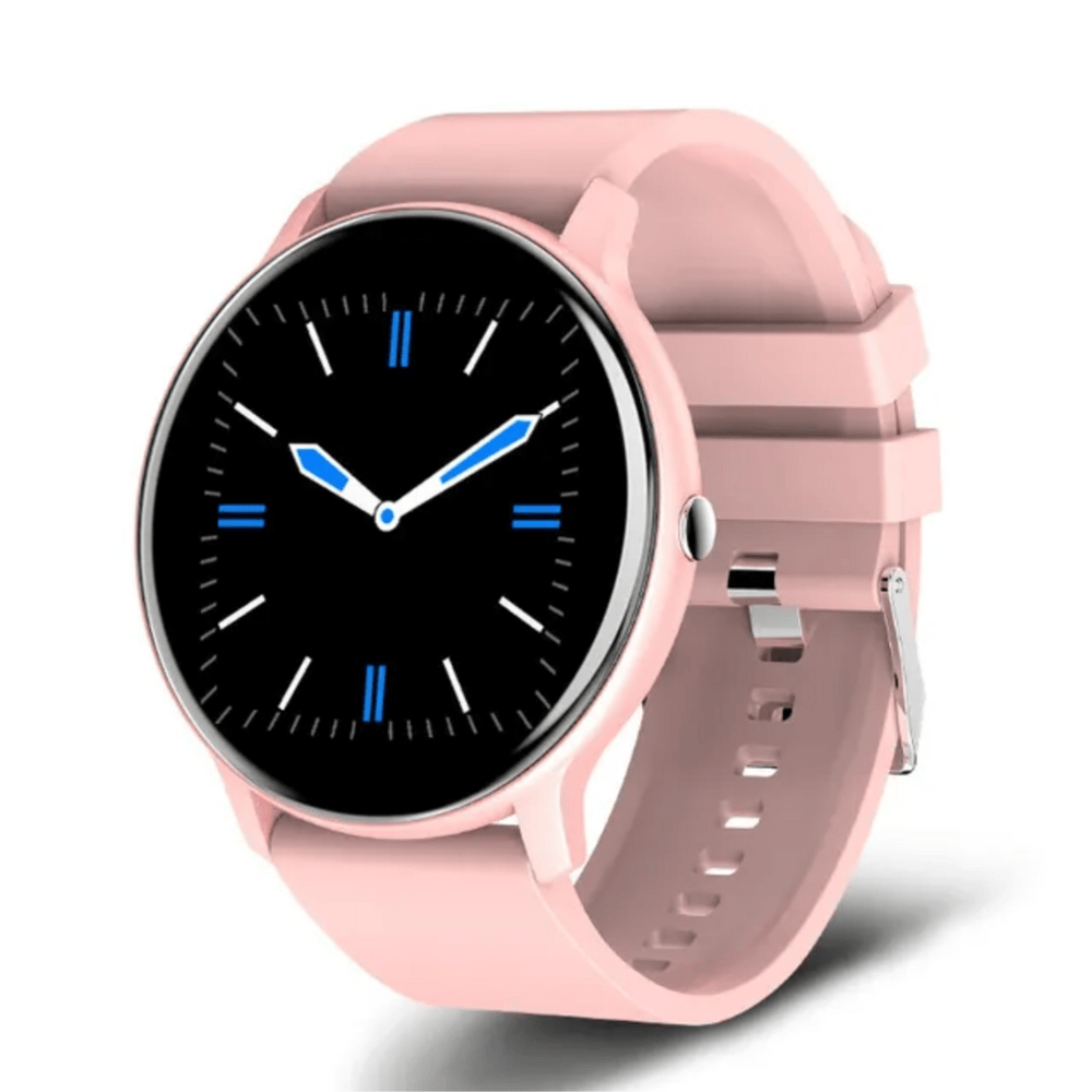 Pavoco Tragbare Technologie Rosa Vielseitige Sport Smartwatch für Unisex GPS Fitness Tracker hochgradig langlebig