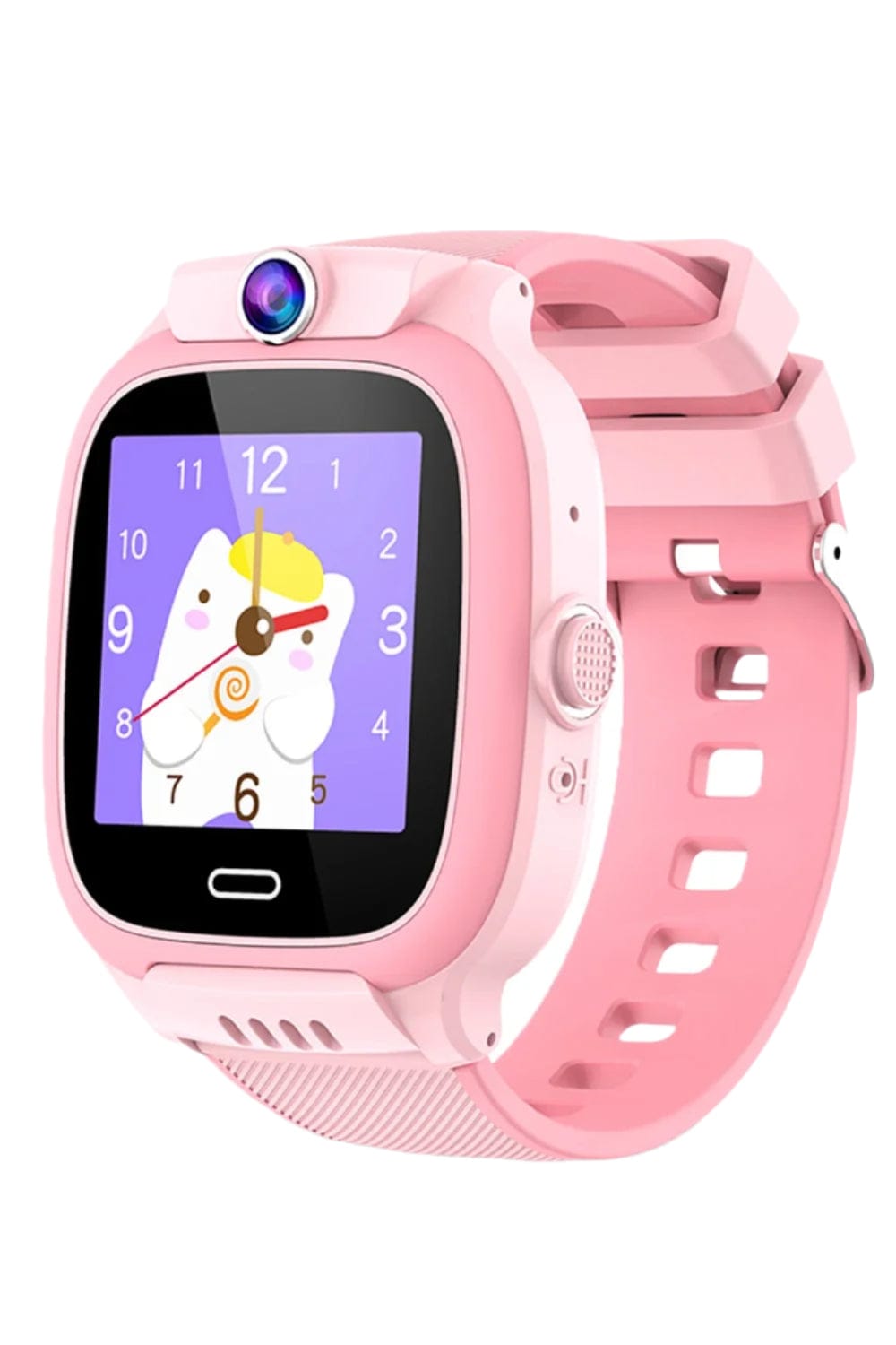 Pavoco Tragbare Technologie Rosa Wasserdichte Smartwatch für Kinder mit GPS und Videoanrufen spielerisch sicher