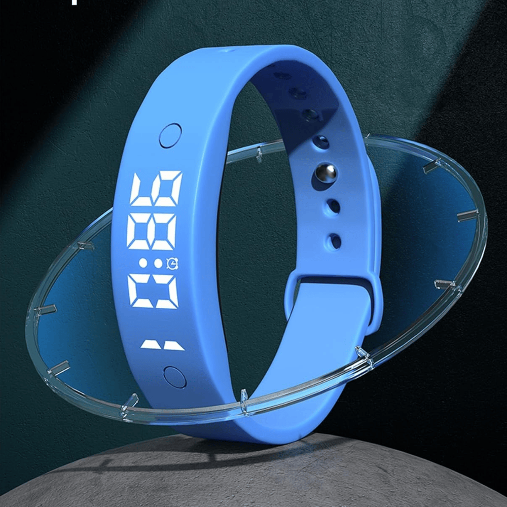 Pavoco Tragbare Technologie Wasserdichte Smartwatch für Unisex Fitness-Tracker leicht mit Temperaturüberwachung