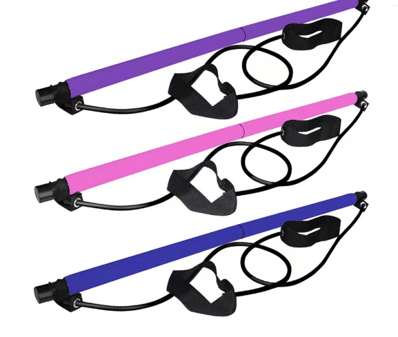 Pavoco Übungsgeräte Lila Gelenkschonende Pilates-Stange für Unisex kompakt vielseitig ganzkörpertraining