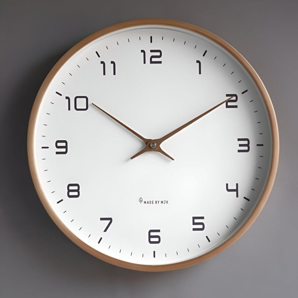 Pavoco Uhren Braun / 25x25cm Elegante Wanduhr für Unisex Holz modern minimalistisch vielseitig