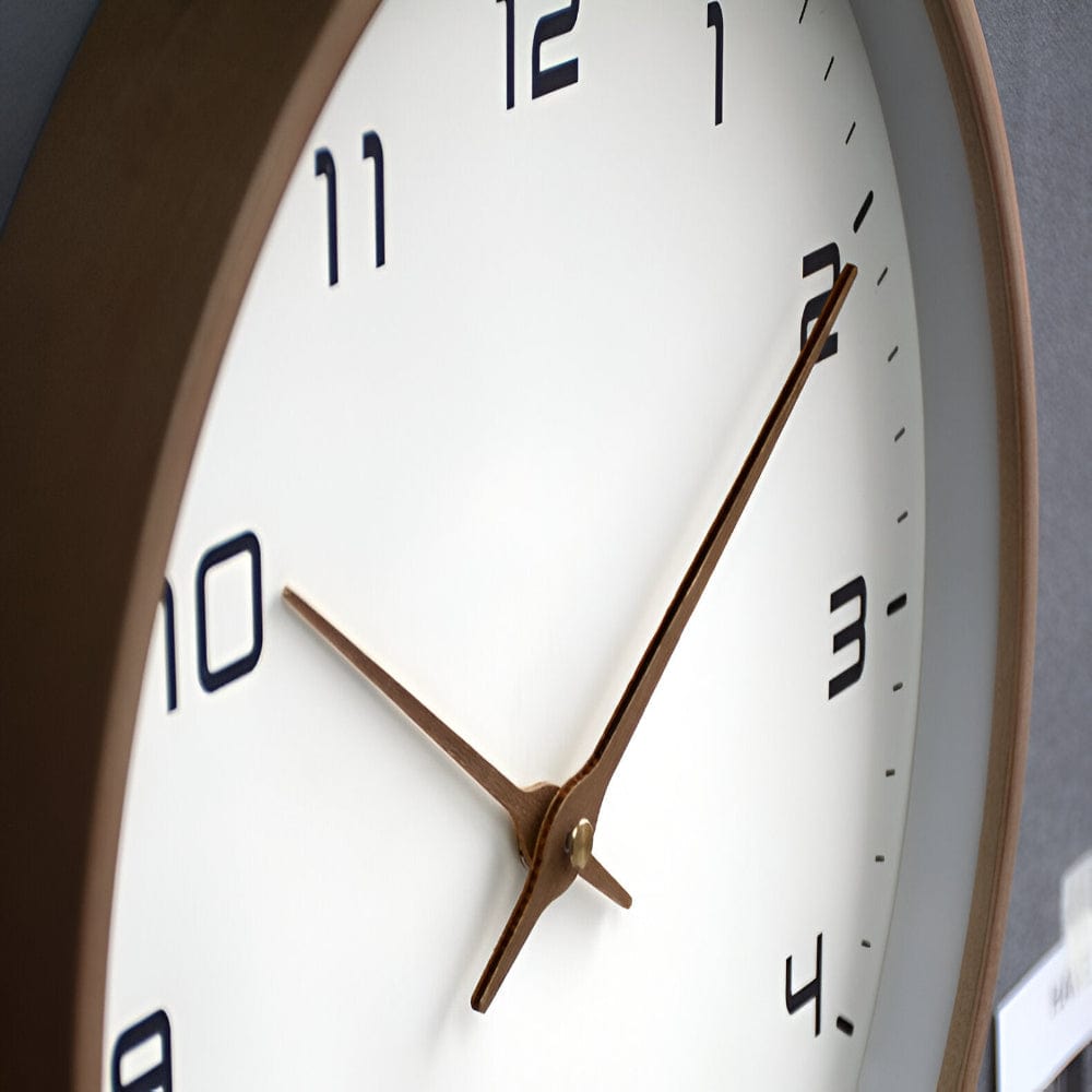 Pavoco Uhren Elegante Wanduhr für Unisex Holz modern minimalistisch vielseitig