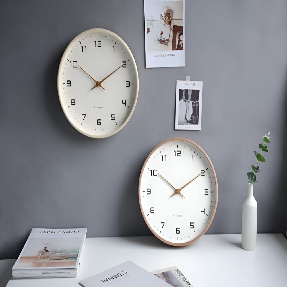 Pavoco Uhren Elegante Wanduhr für Unisex Holz modern minimalistisch vielseitig