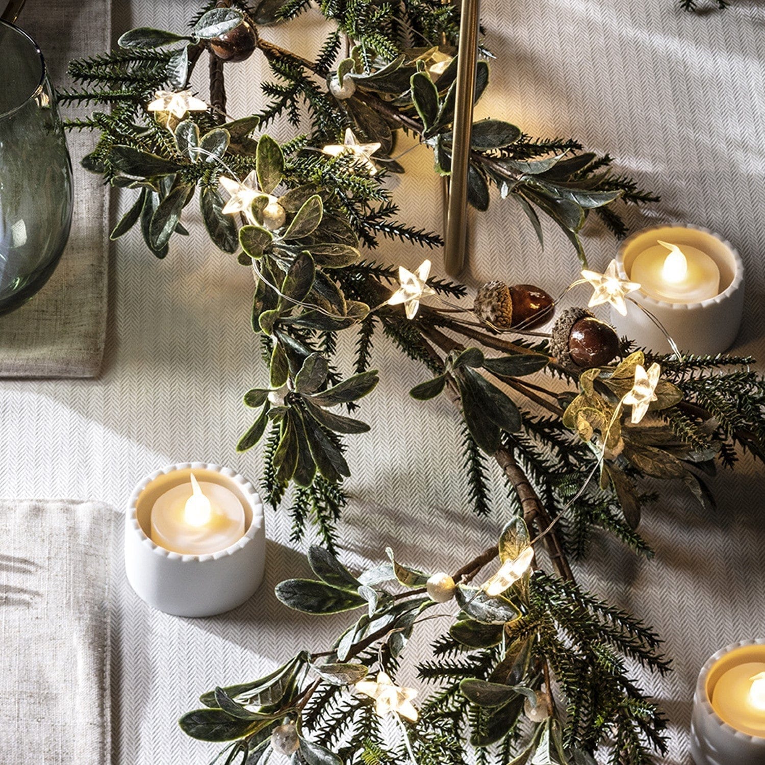 Pavoco Urlaubsbeleuchtung Default Magische Lichterkette warmweiß flexibel Weihnachtsbaum Dekoration innen