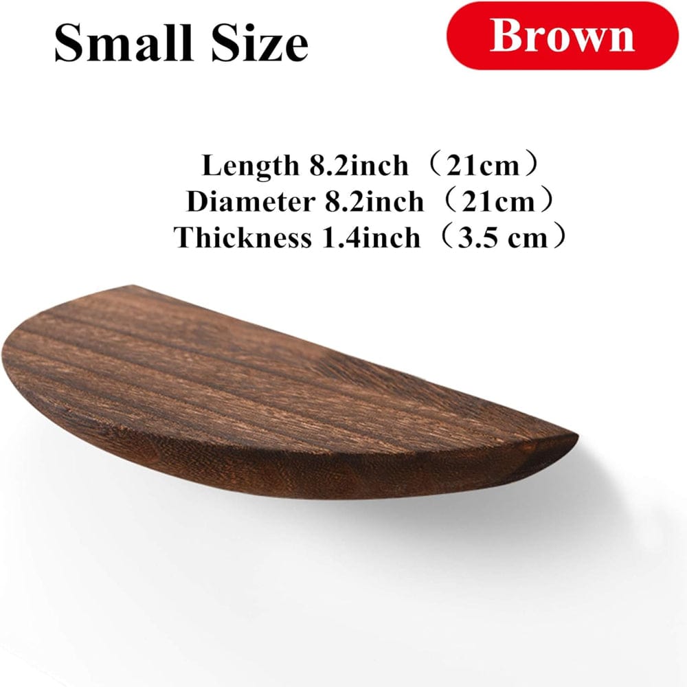 Pavoco Wandregale Kleines Braun Elegantes Wandregal für Unisex aus Holz skulptural modern
