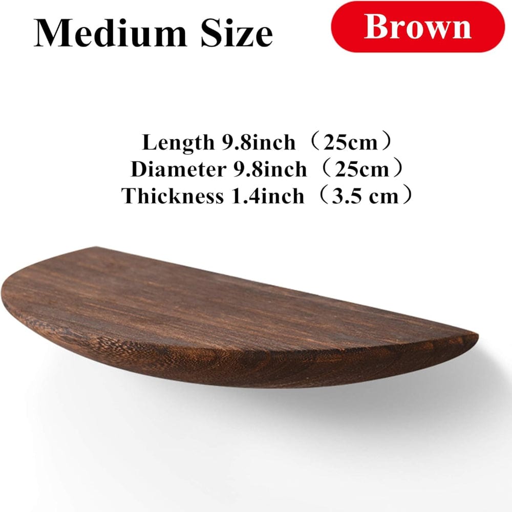 Pavoco Wandregale Mittelbraun Elegantes Wandregal für Unisex aus Holz skulptural modern