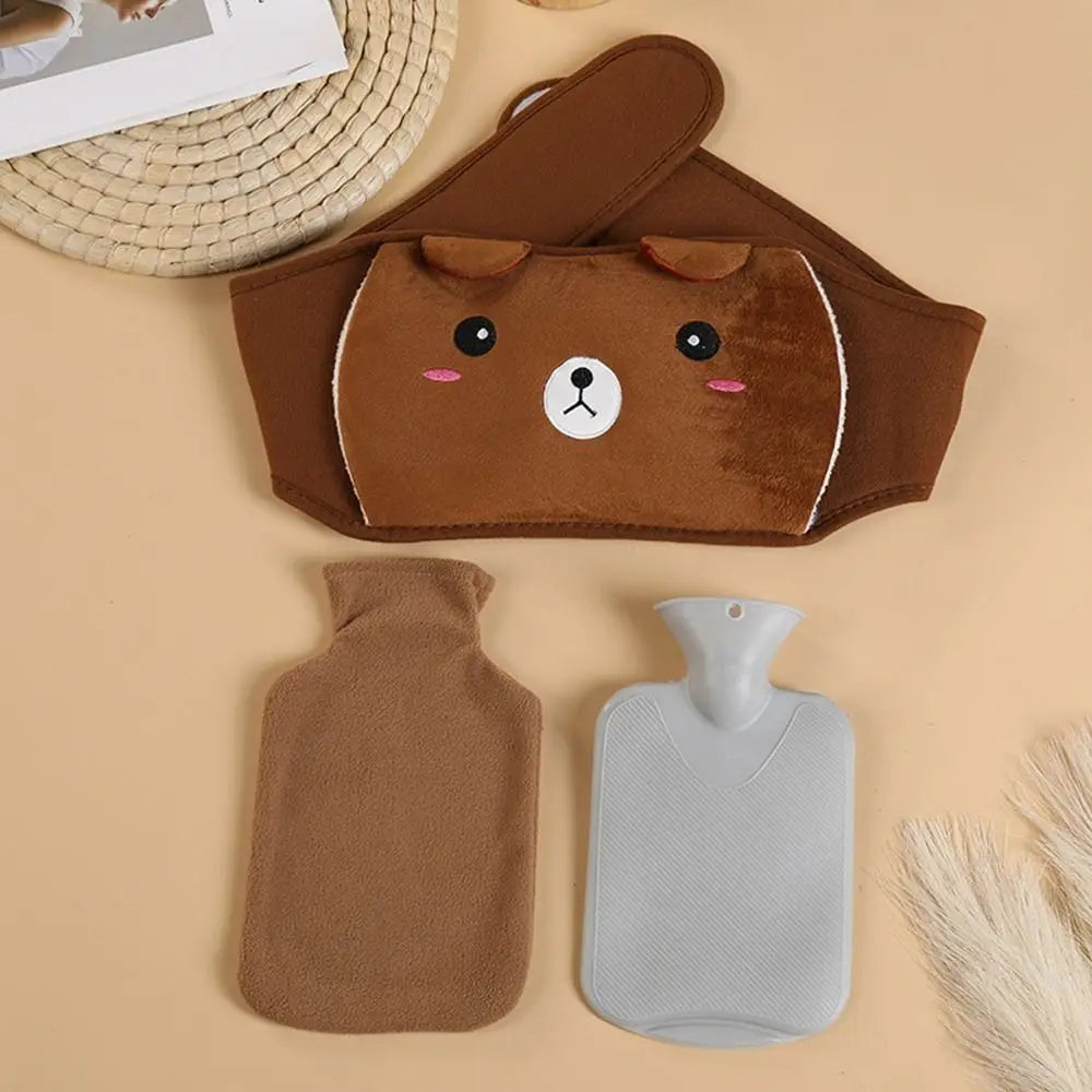 Pavoco Wärmekissen & -wickel 15 Niedlicher Wärmflaschengürtel für Kinder weich mit Plüschbezug ideal für kalte Tage