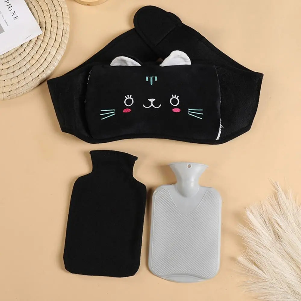 Pavoco Wärmekissen & -wickel 16 Niedlicher Wärmflaschengürtel für Kinder weich mit Plüschbezug ideal für kalte Tage