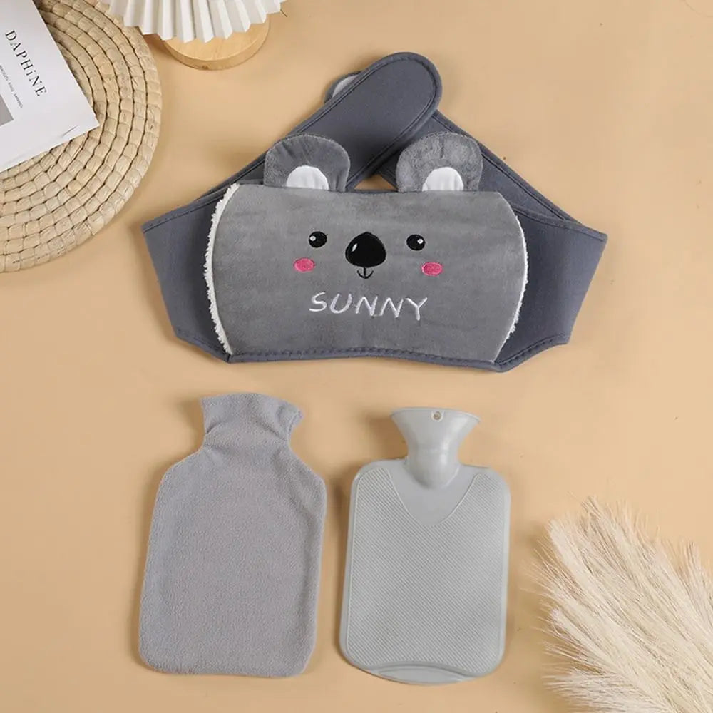 Pavoco Wärmekissen & -wickel 22 Niedlicher Wärmflaschengürtel für Kinder weich mit Plüschbezug ideal für kalte Tage