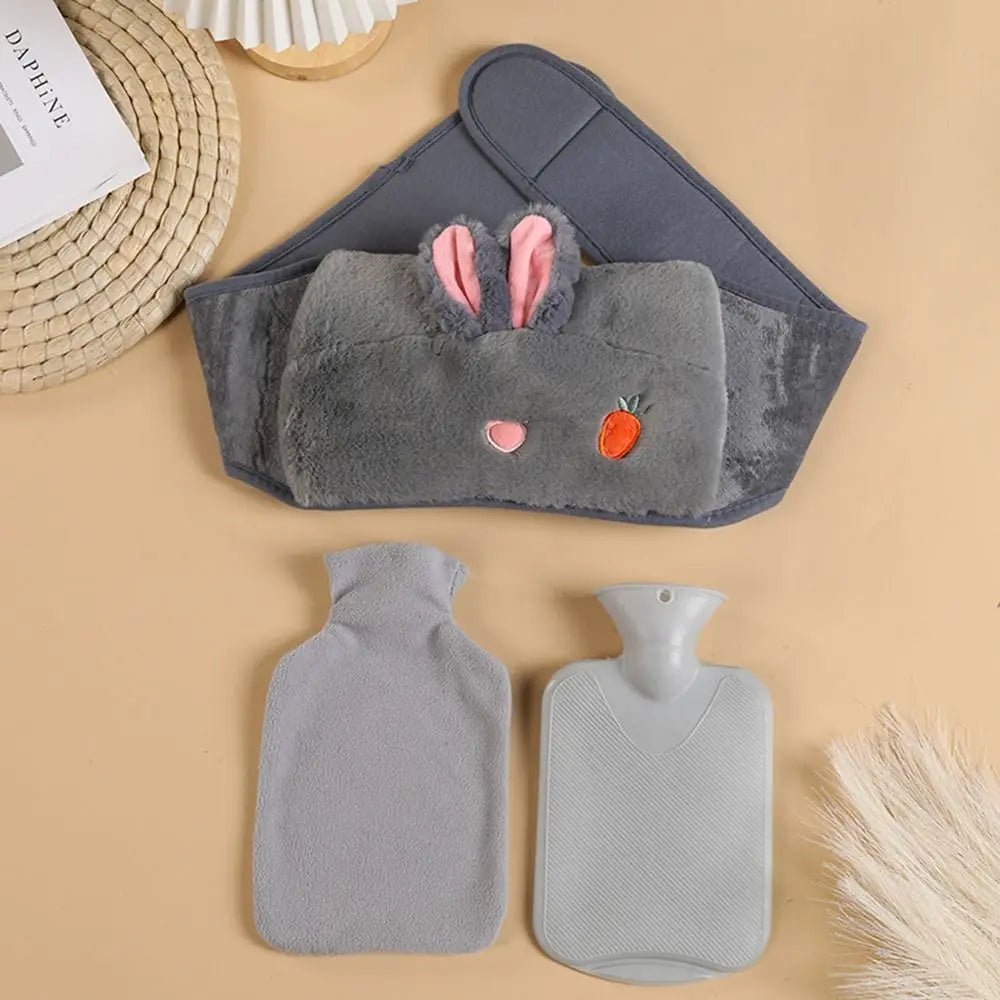 Pavoco Wärmekissen & -wickel 24 Niedlicher Wärmflaschengürtel für Kinder weich mit Plüschbezug ideal für kalte Tage