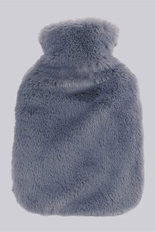 Pavoco Wärmekissen & -wickel Graublau Kuschelige Wärmflaschenhülle für Unisex abnehmbar kältebeständig aus Plüsch 2L
