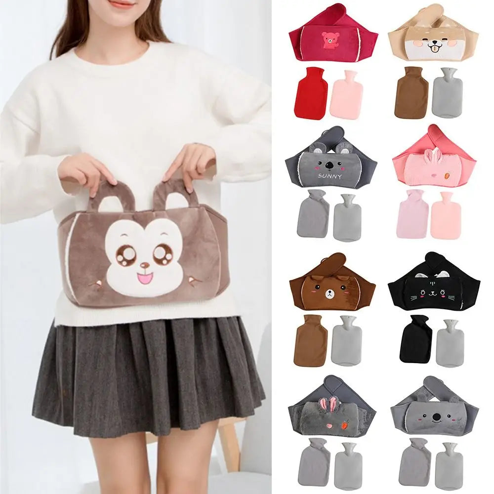 Pavoco Wärmekissen & -wickel Niedlicher Wärmflaschengürtel für Kinder weich mit Plüschbezug ideal für kalte Tage